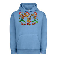Pigment Pebble Blue mexican skeletons Urban Hoodie - CTS Tumbler Store