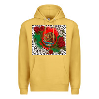 Antique Gold mexican flag and roses Premium Hoodie - CTS Tumbler Store