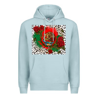 Mexican Flag And Roses Premium Hoodie | Teevron