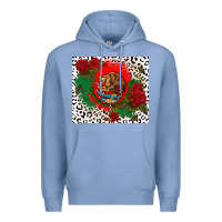 Colony Blue mexican flag and roses Premium Hoodie - CTS Tumbler Store