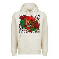 Oatmeal Heather mexican flag and roses Premium Hoodie - CTS Tumbler Store