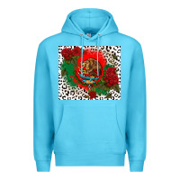 Ocean Blue mexican flag and roses Premium Hoodie - CTS Tumbler Store