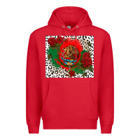 Red mexican flag and roses Premium Hoodie - CTS Tumbler Store
