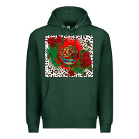 Sports Green mexican flag and roses Premium Hoodie - CTS Tumbler Store