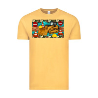 Vintage Mustard bulldozer sippy Vintage Tee - Artiststas