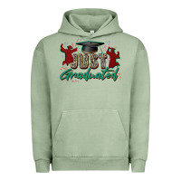 Pigment Oil Green just graduated Urban Hoodie - Zillion Design Studio