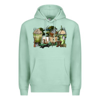 Seafoam veteran coffee cups Premium Hoodie - Zillion Design Studio