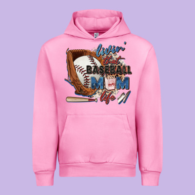 Livin' That Baseball Mom Life Urban Hoodie Designed By Zillion Design Studio