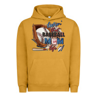 Pigment Peanut Butter livin' that baseball mom life Urban Hoodie - Zillion Design Studio