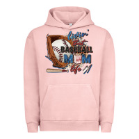 Pigment Salmon livin' that baseball mom life Urban Hoodie - Zillion Design Studio