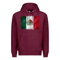 Burgundy mexican flag Premium Hoodie - CTS Tumbler Store