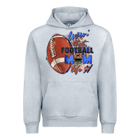 Heather Grey livin' that football mom life Urban Hoodie - Zillion Design Studio