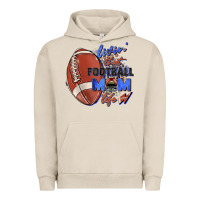 Pigment French Oak livin' that football mom life Urban Hoodie - Zillion Design Studio