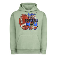 Pigment Oil Green livin' that football mom life Urban Hoodie - Zillion Design Studio