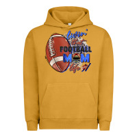 Pigment Peanut Butter livin' that football mom life Urban Hoodie - Zillion Design Studio