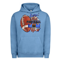 Pigment Pebble Blue livin' that football mom life Urban Hoodie - Zillion Design Studio