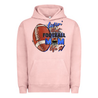 Pigment Salmon livin' that football mom life Urban Hoodie - Zillion Design Studio
