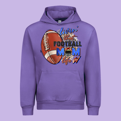 Livin' That Football Mom Life Urban Hoodie Designed By Zillion Design Studio