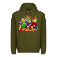 Army Green mexican gnomes truck Premium Hoodie - CTS Tumbler Store