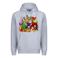 Heather Grey mexican gnomes truck Premium Hoodie - CTS Tumbler Store