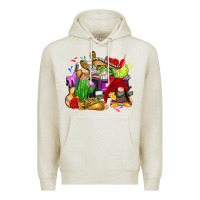 Oatmeal Heather mexican gnomes truck Premium Hoodie - CTS Tumbler Store