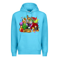 Ocean Blue mexican gnomes truck Premium Hoodie - CTS Tumbler Store