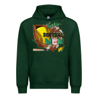 Forest Green livin' that softball mom life Urban Hoodie - Zillion Design Studio