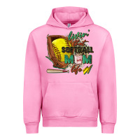 Fuchsia Pink livin' that softball mom life Urban Hoodie - Zillion Design Studio