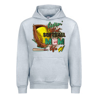 Heather Grey livin' that softball mom life Urban Hoodie - Zillion Design Studio