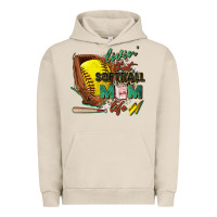 Pigment French Oak livin' that softball mom life Urban Hoodie - Zillion Design Studio