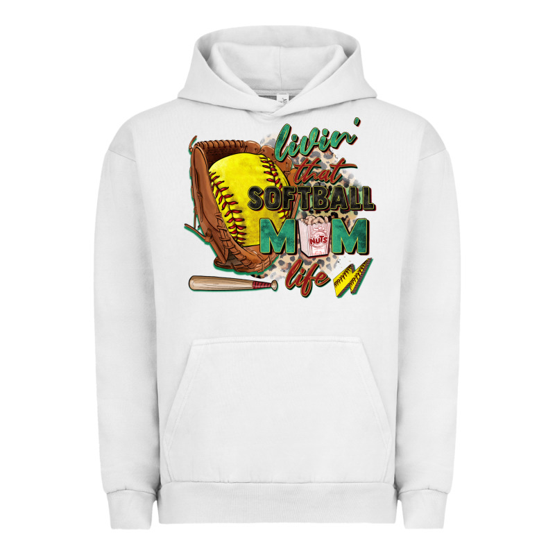 Livin' That Softball Mom Life Urban Hoodie by Zillion Design Studio | Teevron