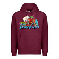 Burgundy a  teacher Premium Hoodie - Zillion Design Studio
