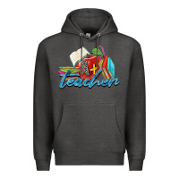Charcoal Heather a  teacher Premium Hoodie - Zillion Design Studio