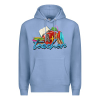 Colony Blue a  teacher Premium Hoodie - Zillion Design Studio