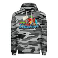 Slate Camo a  teacher Premium Hoodie - Zillion Design Studio