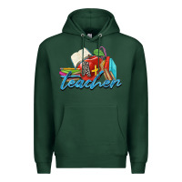 Sports Green a  teacher Premium Hoodie - Zillion Design Studio