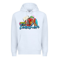 White a  teacher Premium Hoodie - Zillion Design Studio