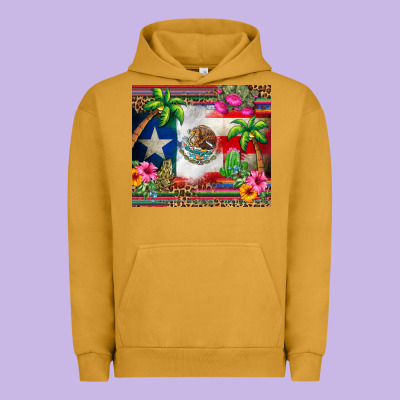 Mexico And Puerto Rico Urban Hoodie Designed By Cts Tumbler Store