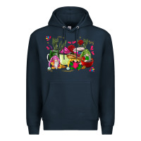 Navy mexican gnomes with coffee cups Premium Hoodie - CTS Tumbler Store
