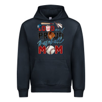Navy loud and proud baseball mom Urban Hoodie - Zillion Design Studio