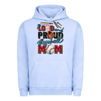 Pigment Grape Ice loud and proud baseball mom Urban Hoodie - Zillion Design Studio