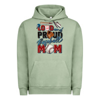 Pigment Oil Green loud and proud baseball mom Urban Hoodie - Zillion Design Studio