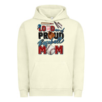 Pigment Pistachio loud and proud baseball mom Urban Hoodie - Zillion Design Studio