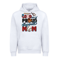 White loud and proud baseball mom Urban Hoodie - Zillion Design Studio