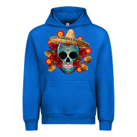 Cobalt mexico skull Urban Hoodie - CTS Tumbler Store