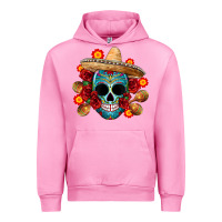 Fuchsia Pink mexico skull Urban Hoodie - CTS Tumbler Store