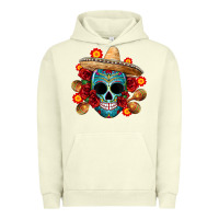 Pigment Pistachio mexico skull Urban Hoodie - CTS Tumbler Store