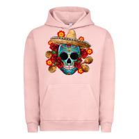 Pigment Salmon mexico skull Urban Hoodie - CTS Tumbler Store