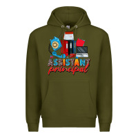 Army Green assistant principal Premium Hoodie - Zillion Design Studio