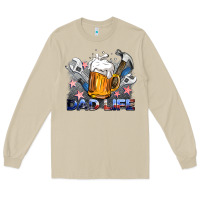 Mushroom dad life beer and tools Long Sleeve Tee - BarkalooDesign